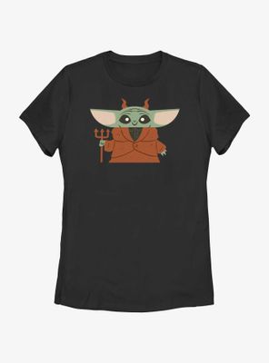 Star Wars The Mandalorian Devil Child Womens T-Shirt
