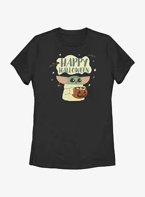 Star Wars The Mandalorian Child Halloween Womens T-Shirt