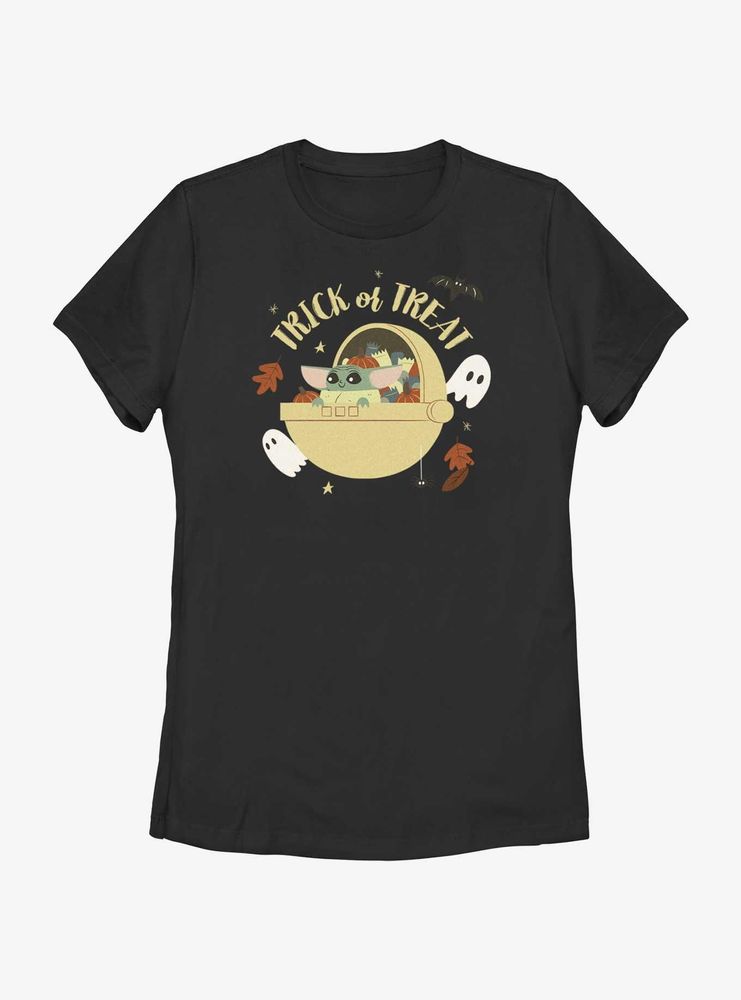 Star Wars The Mandalorian Trick Or Treat Child Womens T-Shirt