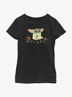 Star Wars The Mandalorian Child Eating Candy Youth Girls T-Shirt