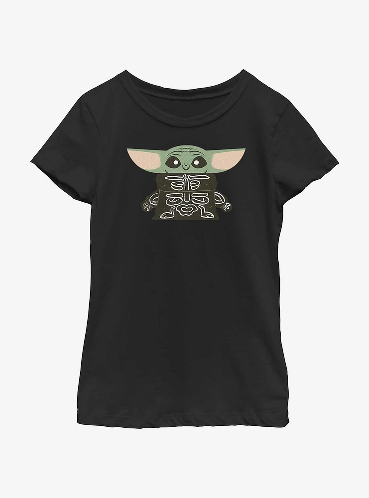 Star Wars The Mandalorian Skeleton Child Youth Girls T-Shirt