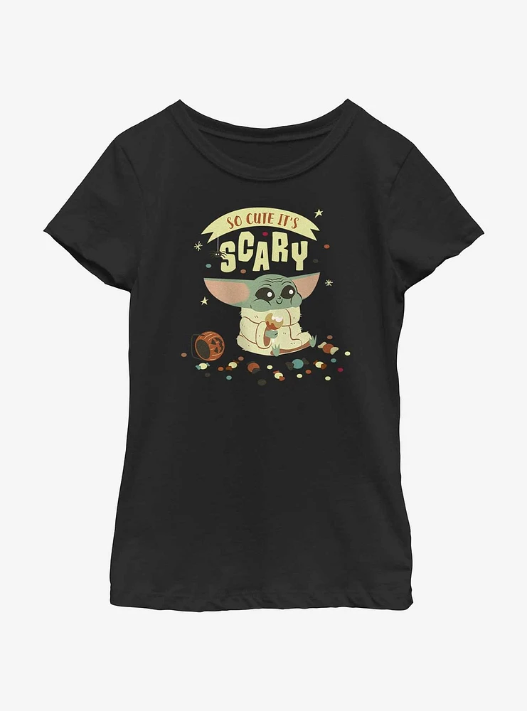 Star Wars The Mandalorian Child It's Scary Youth Girls T-Shirt