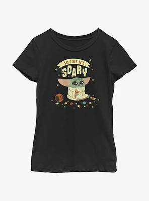 Star Wars The Mandalorian Child It's Scary Youth Girls T-Shirt