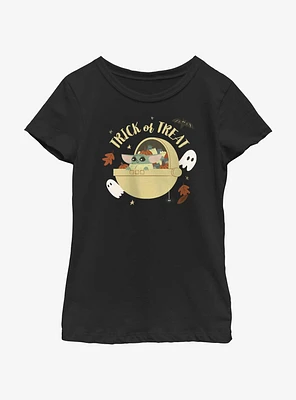 Star Wars The Mandalorian Trick Or Treat Child Youth Girls T-Shirt