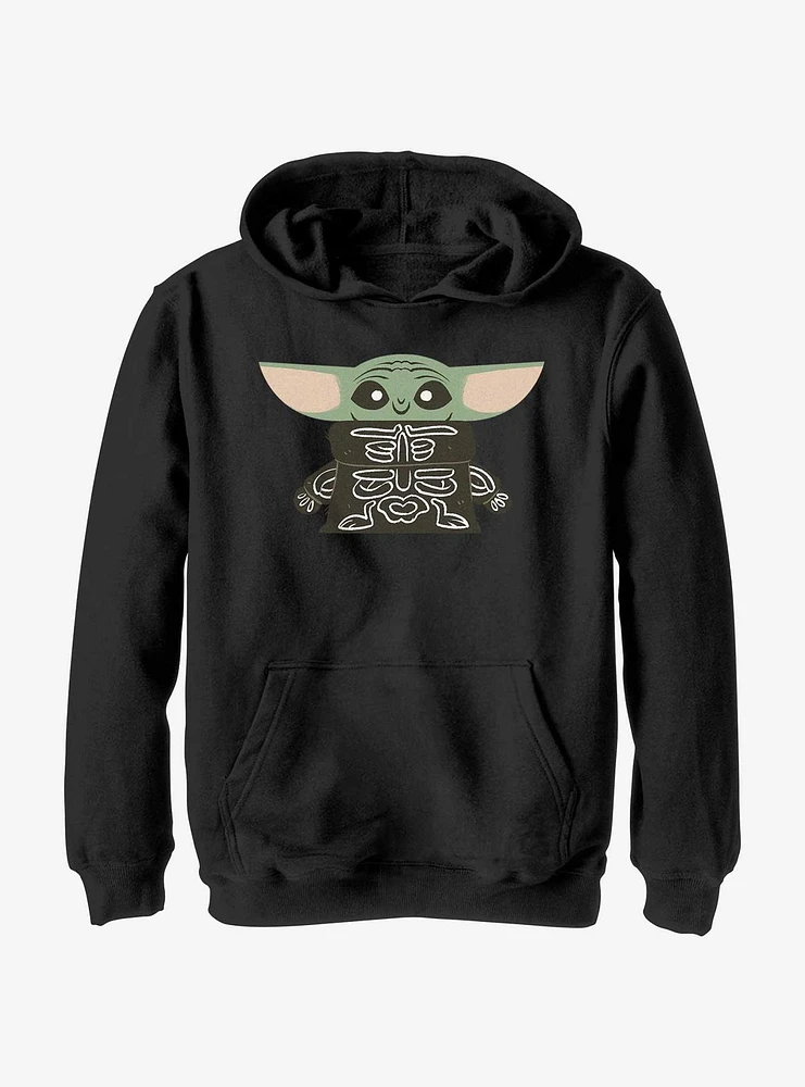 Star Wars The Mandalorian Skeleton Child Youth Hoodie