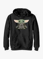 Star Wars The Mandalorian Skeleton Child Youth Hoodie