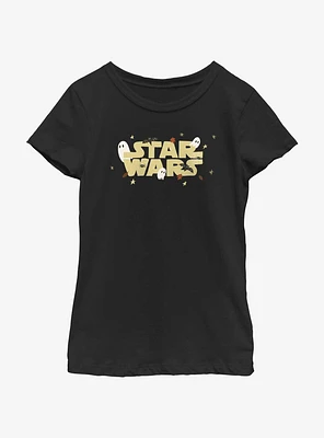 Star Wars Spooky Logo Youth Girls T-Shirt
