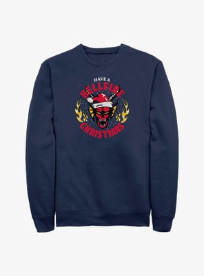 Stranger Things Have A Hellfire Christmas Sweatshirt