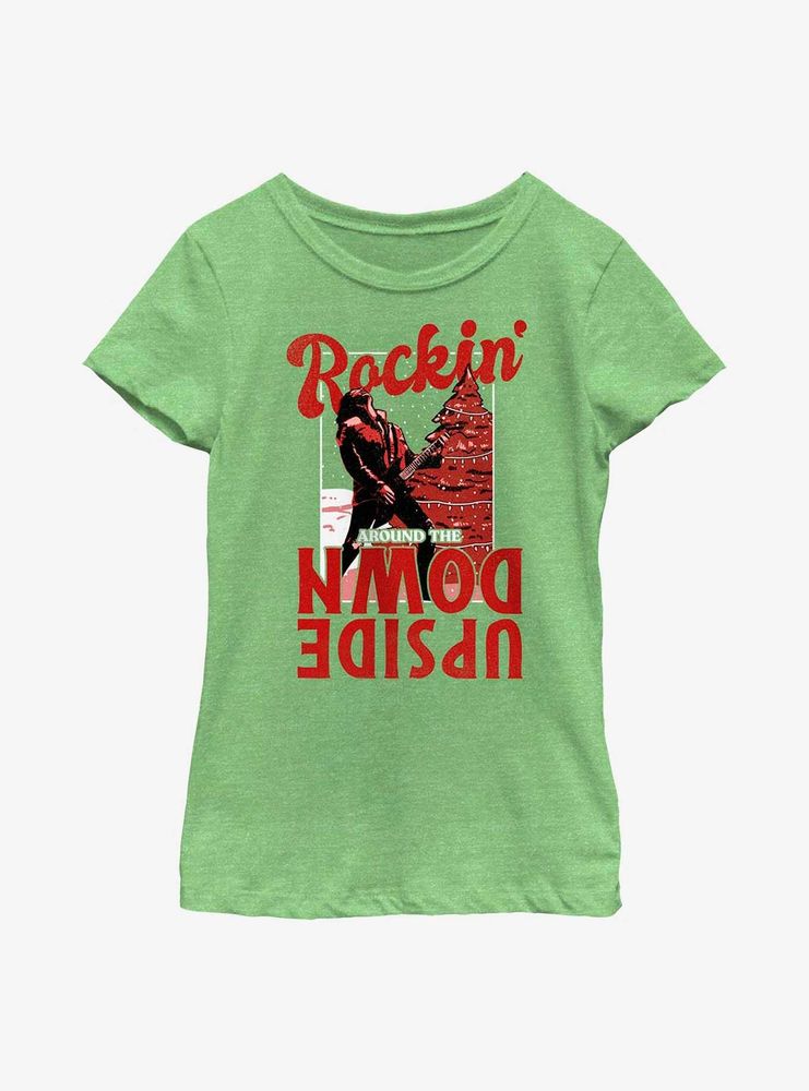 Stranger Things Holiday Rockin' Around Eddie Munson Youth Girls T-Shirt