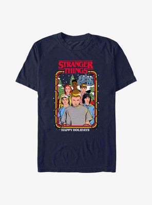 Stranger Things Happy Holidays Group T-Shirt