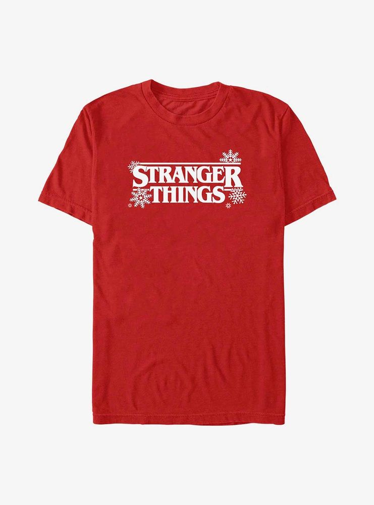 Stranger Things Holiday Style Logo T-Shirt