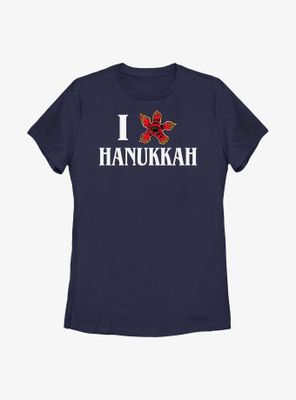 Stranger Things Demogorgon Hanukkah Womens T-Shirt