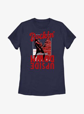 Stranger Things Holiday Rockin' Around Eddie Munson Womens T-Shirt