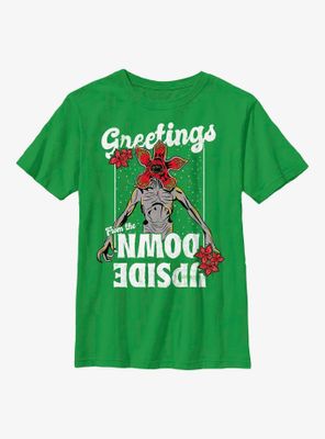 Stranger Things Demogorgon Season's Greetings Youth T-Shirt