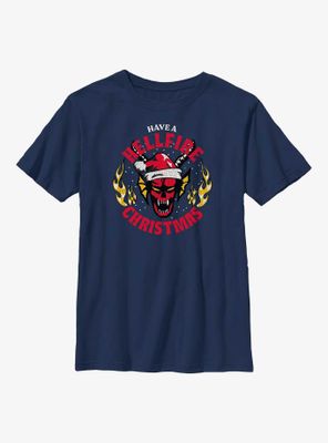 Stranger Things Have A Hellfire Christmas Youth T-Shirt