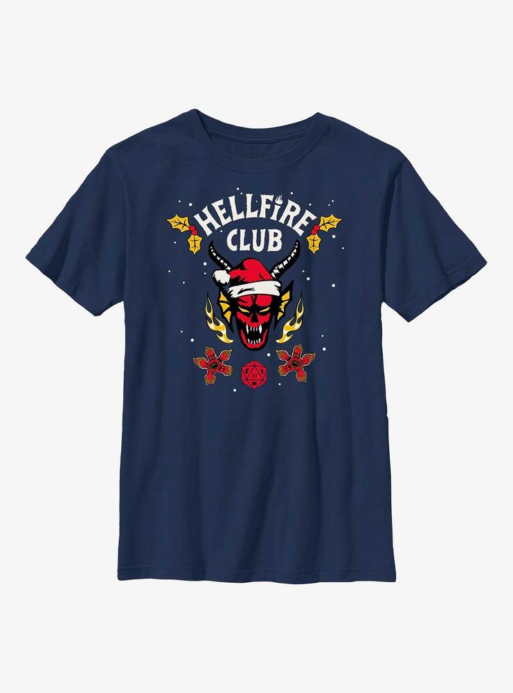 Stranger Things Holiday Style Hellfire Club Youth T-Shirt
