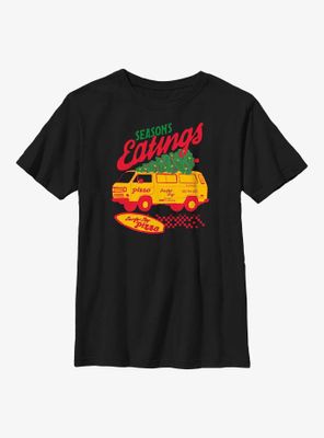 Stranger Things Season's Eating Surfer Boy Pizza Youth T-Shirt