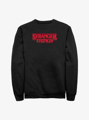 Stranger Things Christmas Lights Logo Sweatshirt