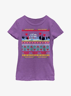 Stranger Things Creel House Ugly Sweater Youth Girls T-Shirt
