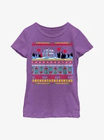 Stranger Things Creel House Ugly Sweater Youth Girls T-Shirt