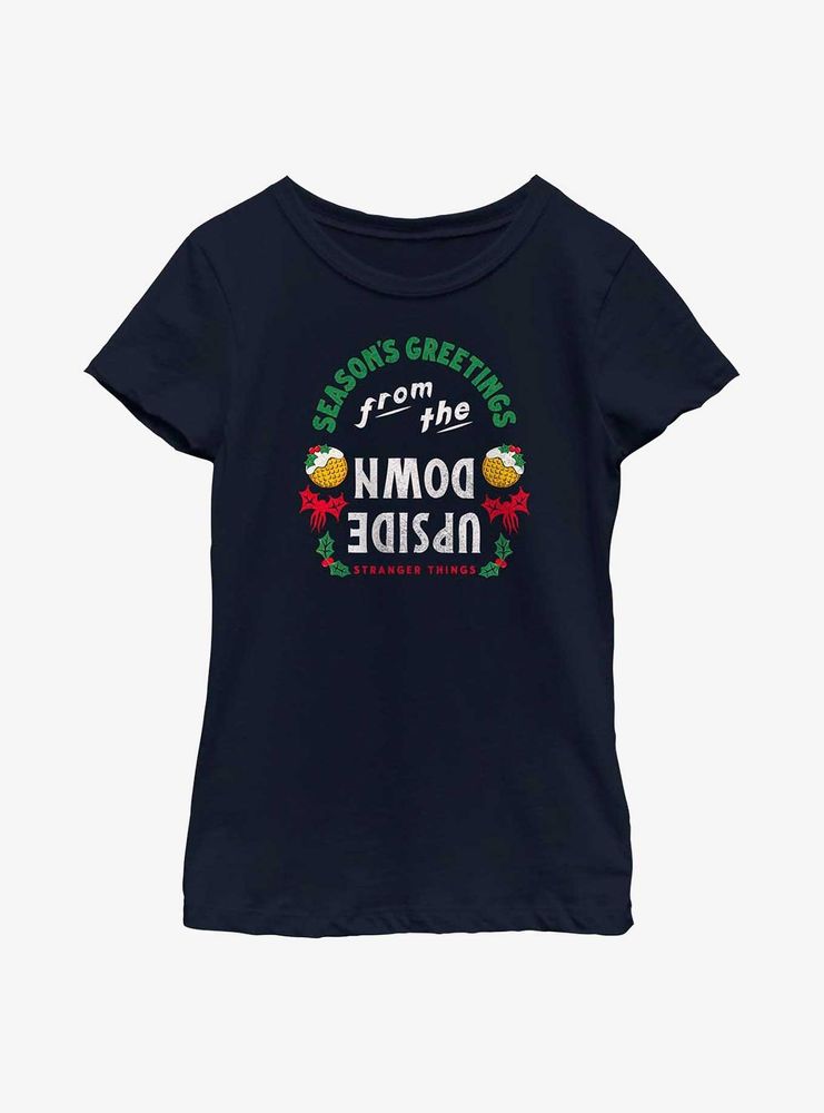 Stranger Things Greetings From The Upside Down Youth Girls T-Shirt