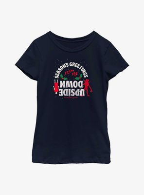Stranger Things Season's Greetings From The Upside Down Youth Girls T-Shirt