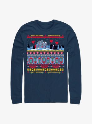 Stranger Things Creel House Ugly Sweater Long-Sleeve T-Shirt