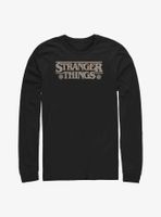 Stranger Things Holiday Knitted Logo Long-Sleeve T-Shirt