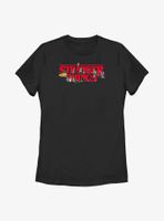 Stranger Things Christmas Scene Logo Womens T-Shirt