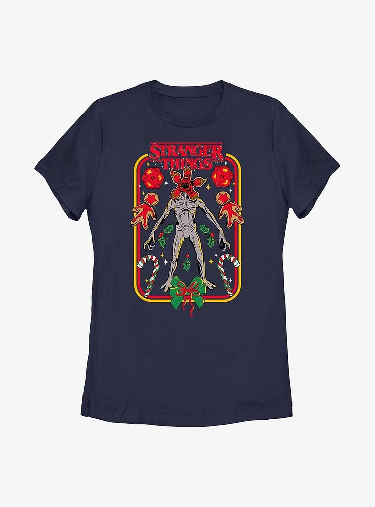 Stranger Things Demogorgon Holiday Womens T-Shirt
