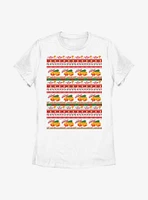 Stranger Things Surfer Boy Pizza Ugly Sweater Womens T-Shirt