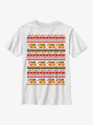 Stranger Things Surfer Boy Pizza Ugly Sweater Youth T-Shirt