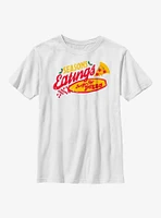 Stranger Things Season's Eatings Surfer Boy Pizza Logo Youth T-Shirt