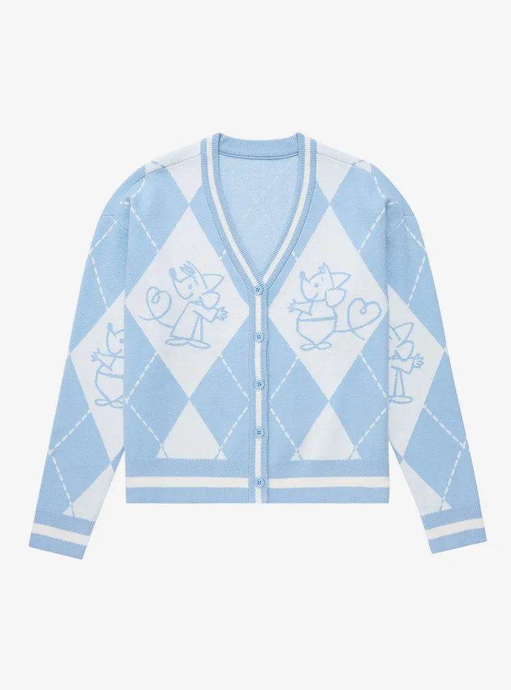 Disney Cinderella Mice Argyle Women's Cardigan - BoxLunch Exclusive