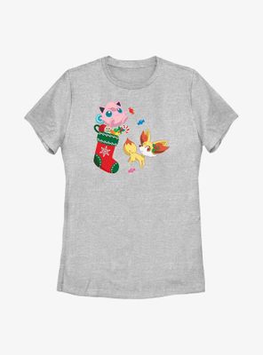 Pokémon Jigglypuff And Fennekin Gift Stocking Womens T-Shirt