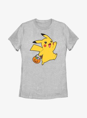 Pokémon Pikachu Trick-Or-Treating  Womens T-Shirt