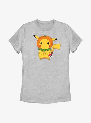 Pokémon Pumpkin Hat Pikachu Womens T-Shirt