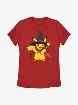 Pokémon Witch Hat Pikachu Womens T-Shirt