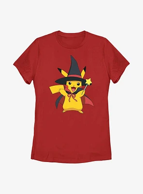 Pokémon Witch Hat Pikachu Womens T-Shirt