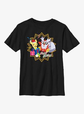 Pokémon Pichu And Delibird Holiday Party Youth T-Shirt