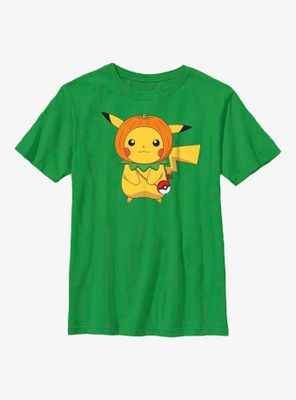 Pokémon Pumpkin Hat Pikachu Youth T-Shirt