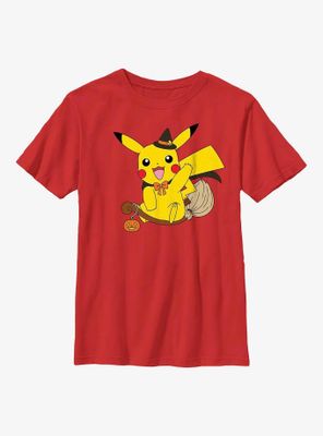Pokémon Witch Flying Pikachu Youth T-Shirt