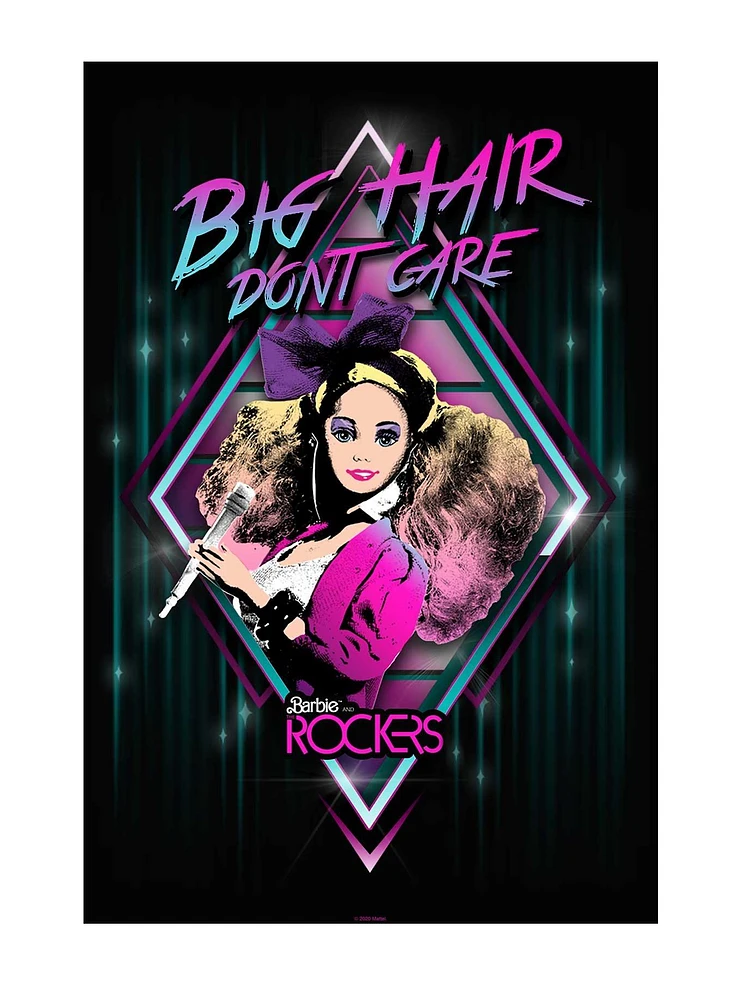 Barbie 80's Rockers Big Hair Don't Care 16x24 Poster