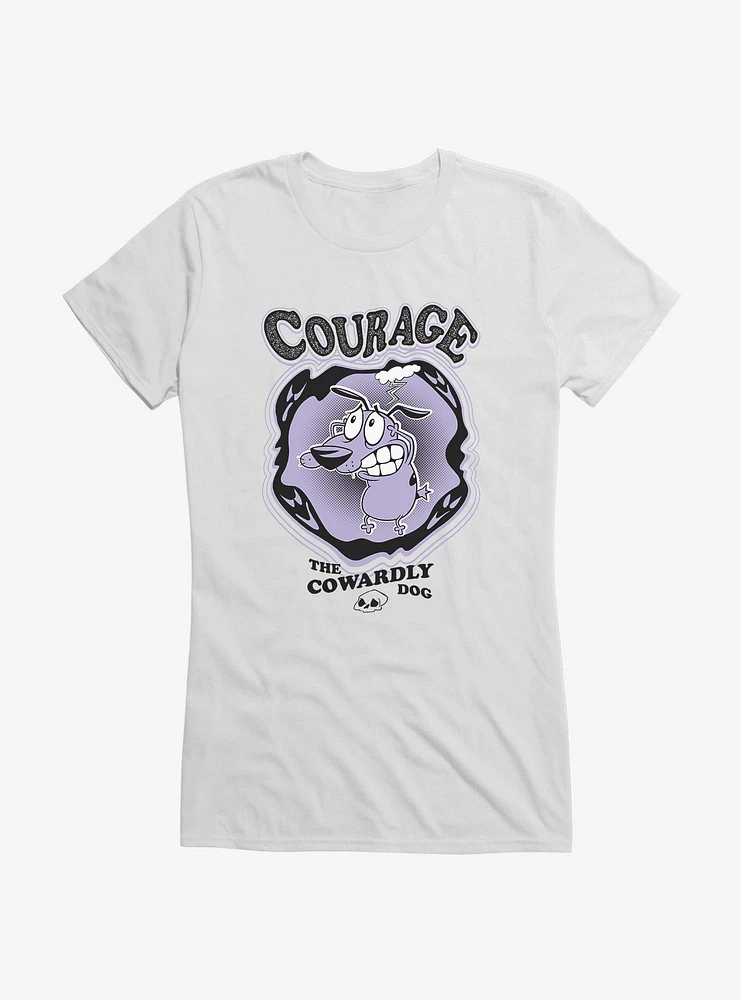 Cartoon Network Courage The Cowardly Dog Anxious Girls T-Shirt