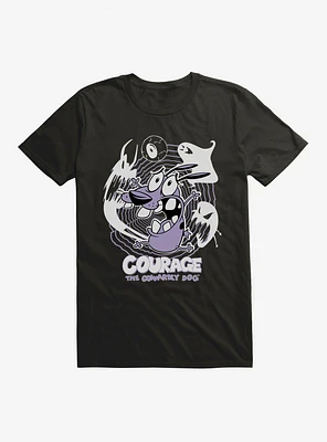 Cartoon Network Courage The Cowardly Dog Ghosts T-Shirt