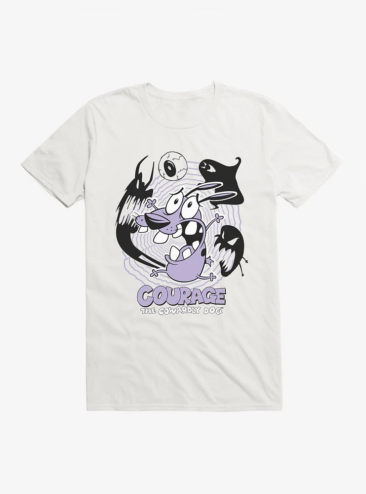 Cartoon Network Courage The Cowardly Dog Ghosts T-Shirt