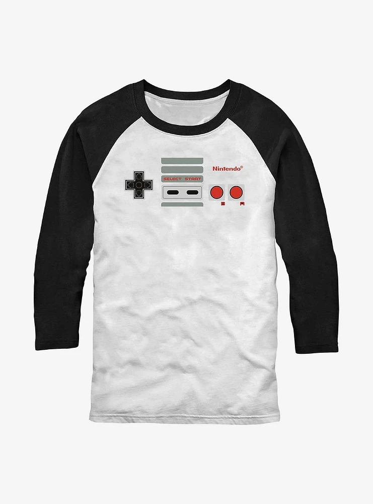 Nintendo Nes Controller Raglan T-Shirt