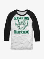 Stranger Things Hawkins High School 1986 Raglan T-Shirt