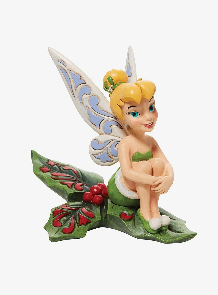 Disney Tinker Bell Sitting on Holly Figurine
