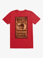 Puss Boots Scratched Wanted Poster T-Shirt